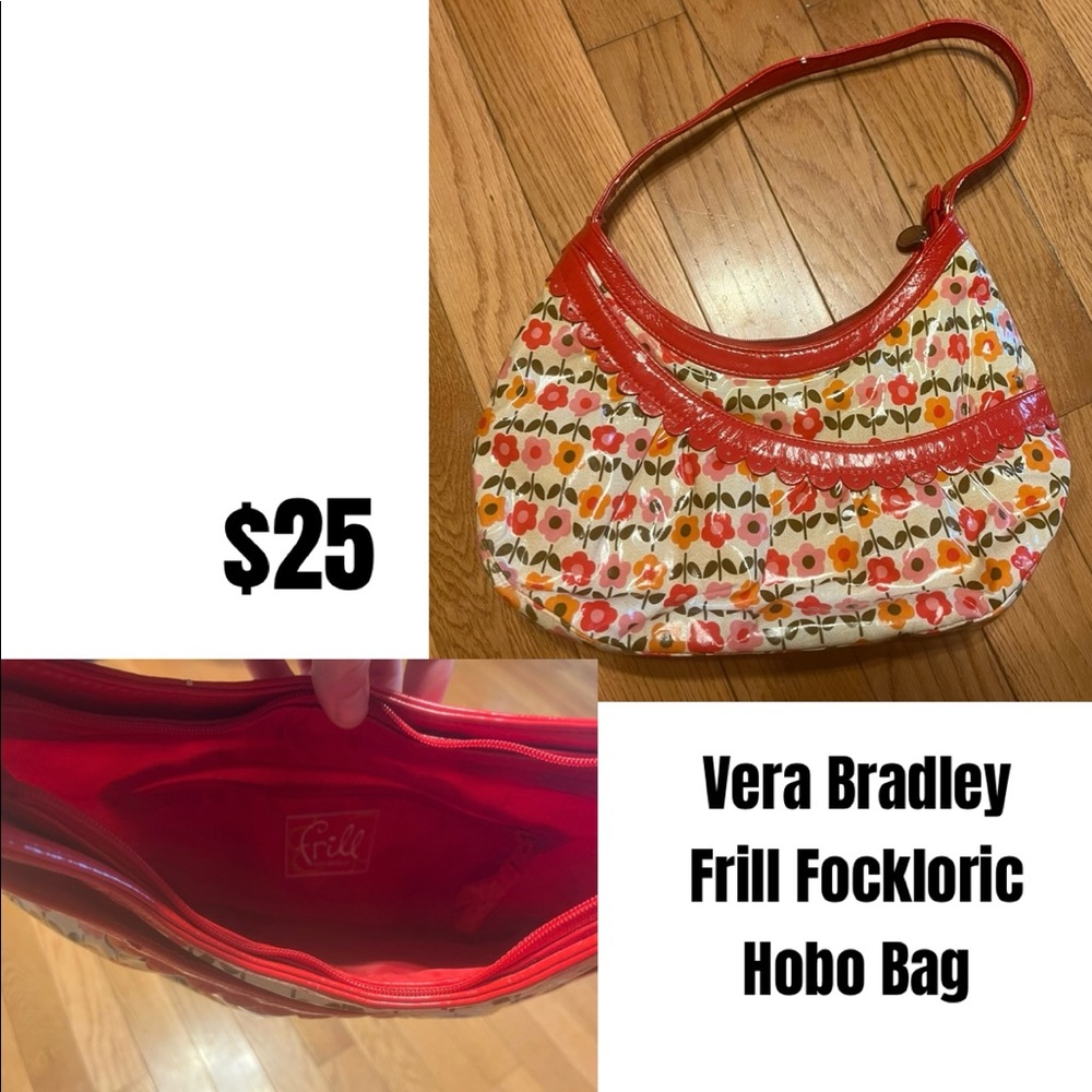 Vintage Vera Bradley Frill Hobo bag